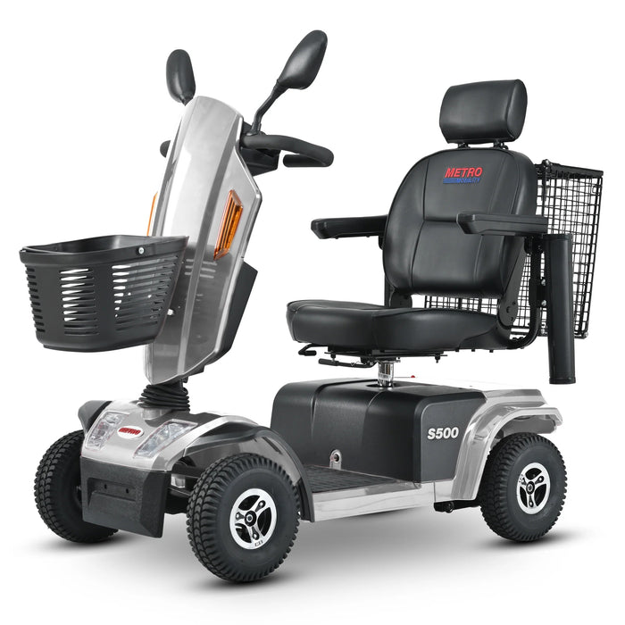 Metro Mobility - S500 Large 4 Wheel Heavy Duty Travel Electric Scooter