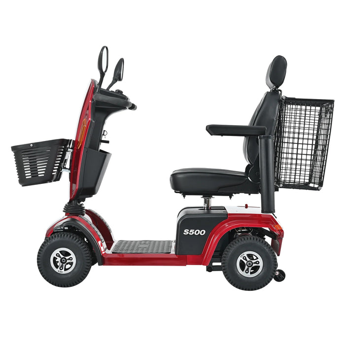 Metro Mobility - S500 Large 4 Wheel Heavy Duty Travel Electric Scooter