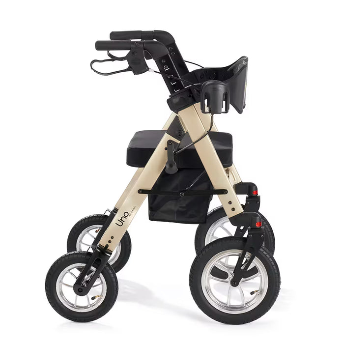 Comodita - Uno All Terrain Rollator Walker with Orthopedic Seat and Ergonomic Backrest