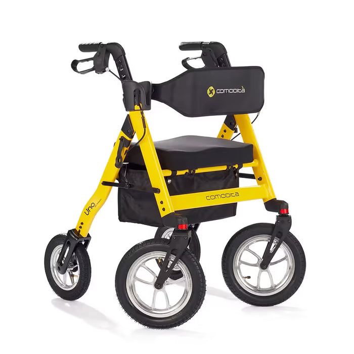 Comodita - Uno All Terrain Rollator Walker with Orthopedic Seat and Ergonomic Backrest
