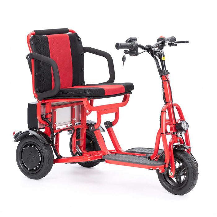Culver Mobility - COUGAR Folding Electric Mobility Scooter 3 Wheel Lightweight Portable Power Travel Scooters