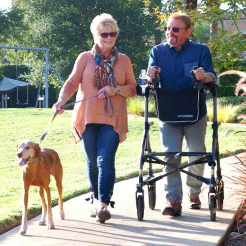 Journey Health & Lifestyle - UpWalker Standard Upright Walker Rollator With Seat And Brakes H200