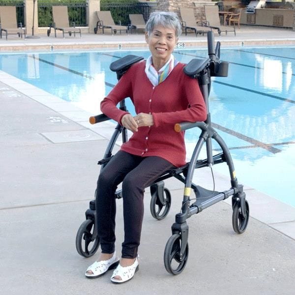 Journey Health & Lifestyle - UpWalker Standard Upright Walker Rollator With Seat And Brakes H200