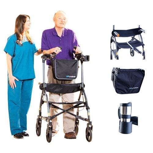 Journey Health & Lifestyle - UpWalker Standard Upright Walker Rollator With Seat And Brakes H200