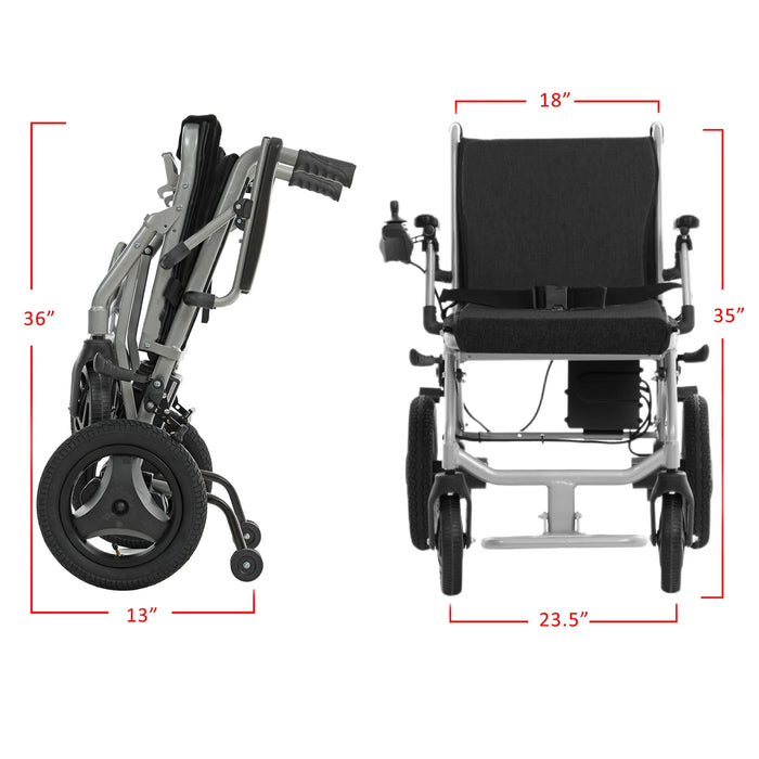 Culver Mobility - KANO Lightweight Foldable Electric Wheelchair, Travel Size, User-Friendly