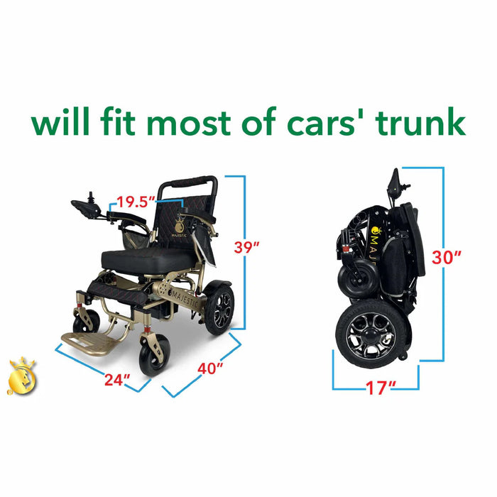 ComfyGo - Majestic IQ-7000 Remote Controlled Electric Wheelchair With Auto Fold