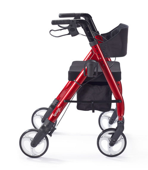 Comodita - Spazio Special Rollator with Extra Wide Seat and Ergonomic Backrest - 20 Inch Seat Width