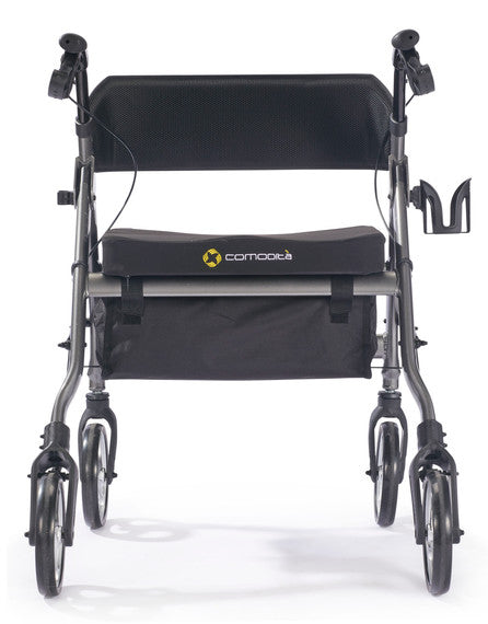 Comodita - Spazio Special Rollator with Extra Wide Seat and Ergonomic Backrest - 20 Inch Seat Width