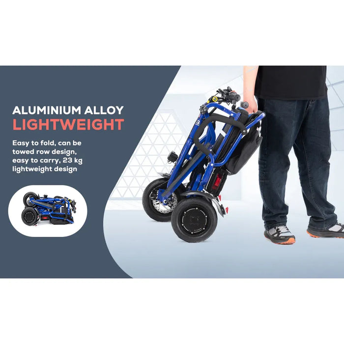 Culver Mobility - COUGAR Folding Electric Mobility Scooter 3 Wheel Lightweight Portable Power Travel Scooters