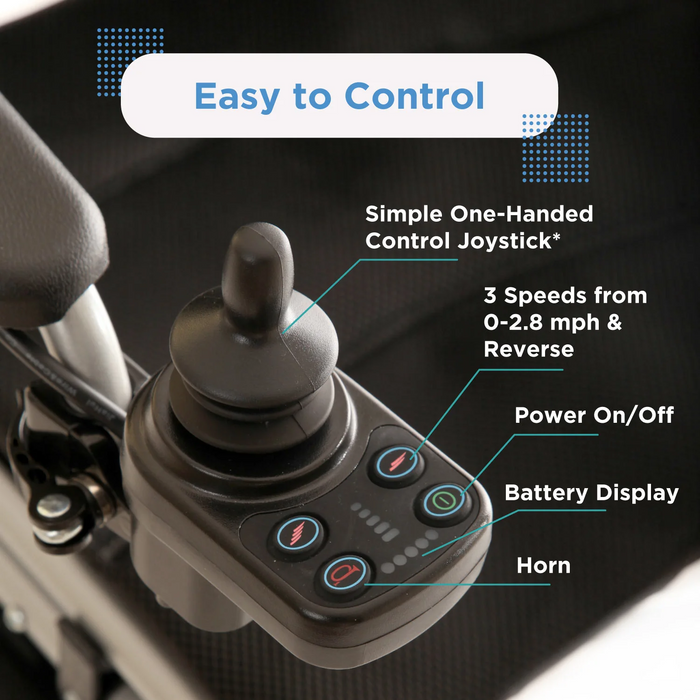 Journey Health & Lifestyle - Air Elite Lightweight, CARBON FIBER, Folding Power Chair