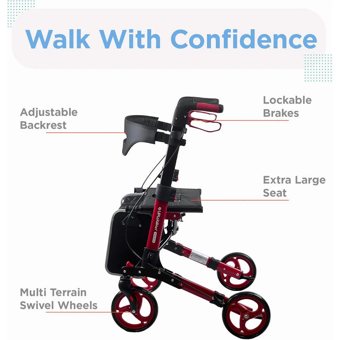 Journey Health & Lifestyle - UpWalker Breeze Rollator Walker