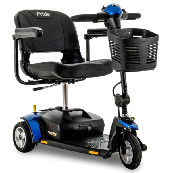 Pride Mobility Go-Go Elite Traveller 3-Wheel Electric Scooter with 18 AH Battery - SC40E-18AH