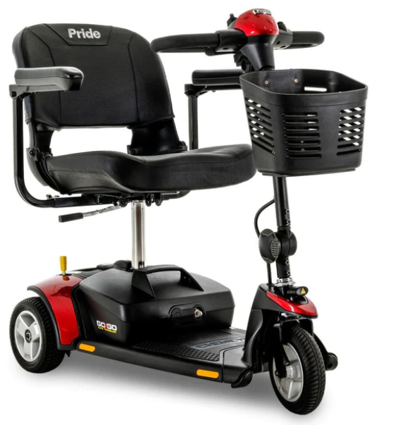 Pride Mobility Go-Go Elite Traveller 3-Wheel Electric Scooter with 18 AH Battery - SC40E-18AH