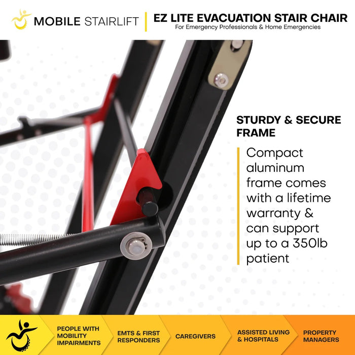 Mobile StairLift - EZ Lite Evacuation Chair, Lightweight Emergency Stair Chair