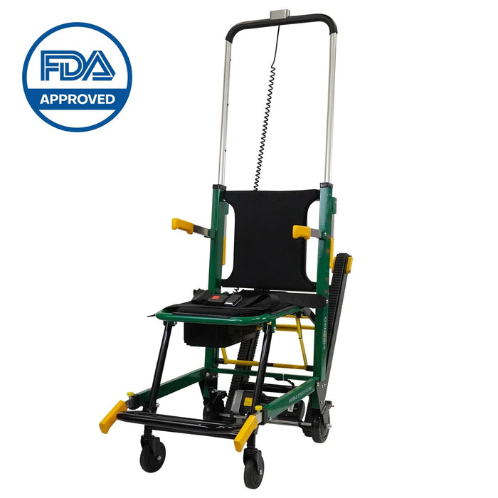 Mobile StairLift - Genesis Eco Mobile Stairlift FDA Approved Portable Stair Chair with 250 lb Capacity and Anti-Slip Rubber Tracks