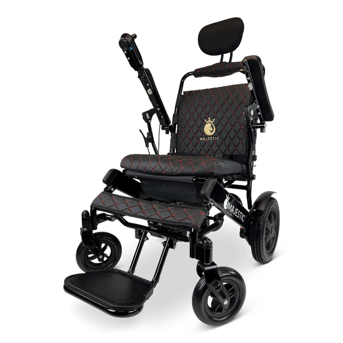 ComfyGo - Majestic IQ-9000 Long Range Folding Electric Wheelchair With Optional Auto-Recline