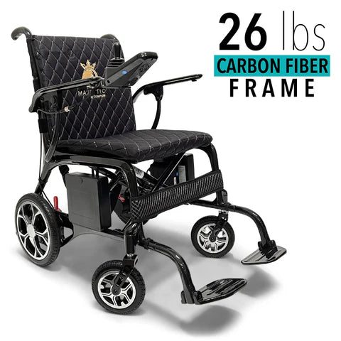 ComfyGo - Phoenix Carbon Fiber Electric Wheelchair: Lightweight, Long-Range, Airline Approved