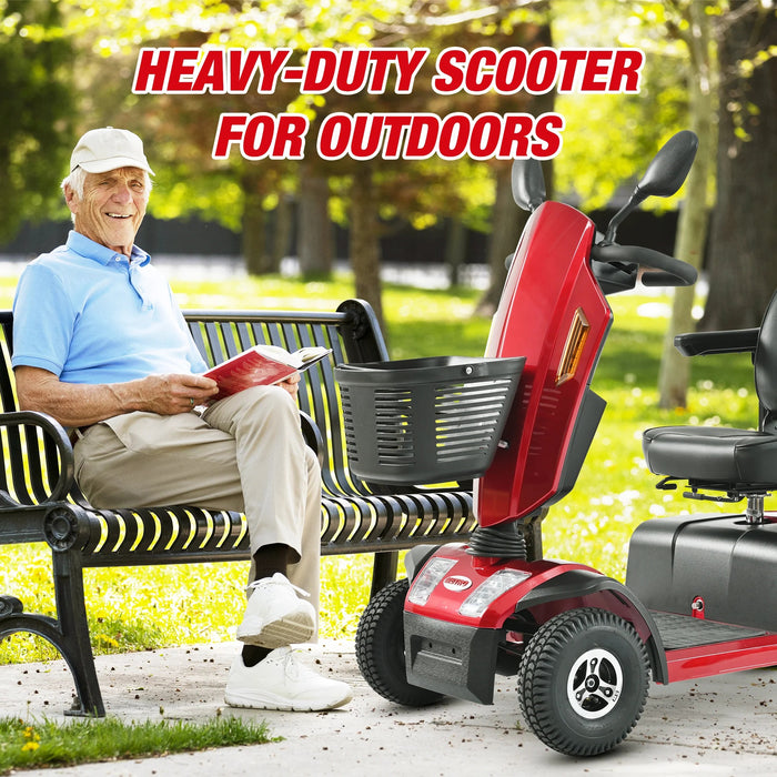 Metro Mobility - S500 Large 4 Wheel Heavy Duty Travel Electric Scooter