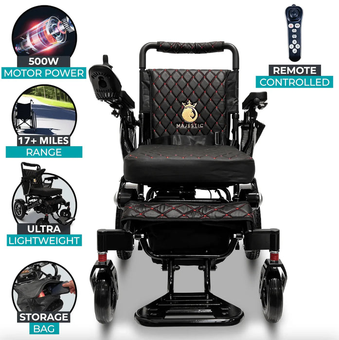 ComfyGo - Majestic IQ-7000 Remote Controlled Electric Wheelchair With Auto Fold