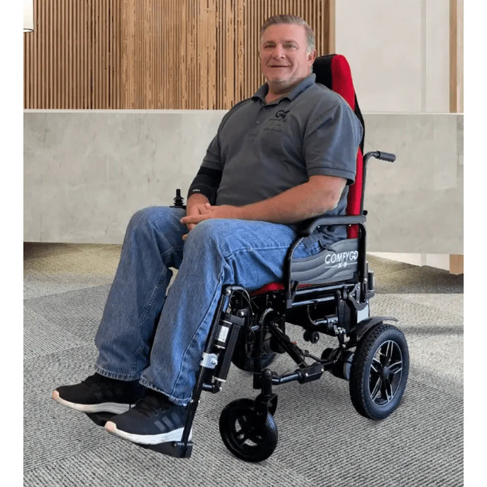 ComfyGo - X-9 Remote Controlled Electric Wheelchair With Automatic Recline