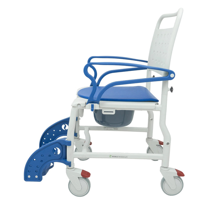 Mobile PatientLift - Sidekick Mobile Shower Chair 3-in-1 Shower Chair, Bathing Commode, with Lockable Wheels and Ergonomic Design