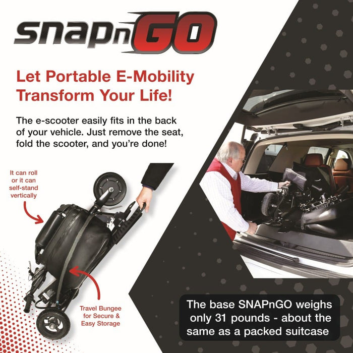 SNAPnGO - Mobility Scooter Deluxe Edition