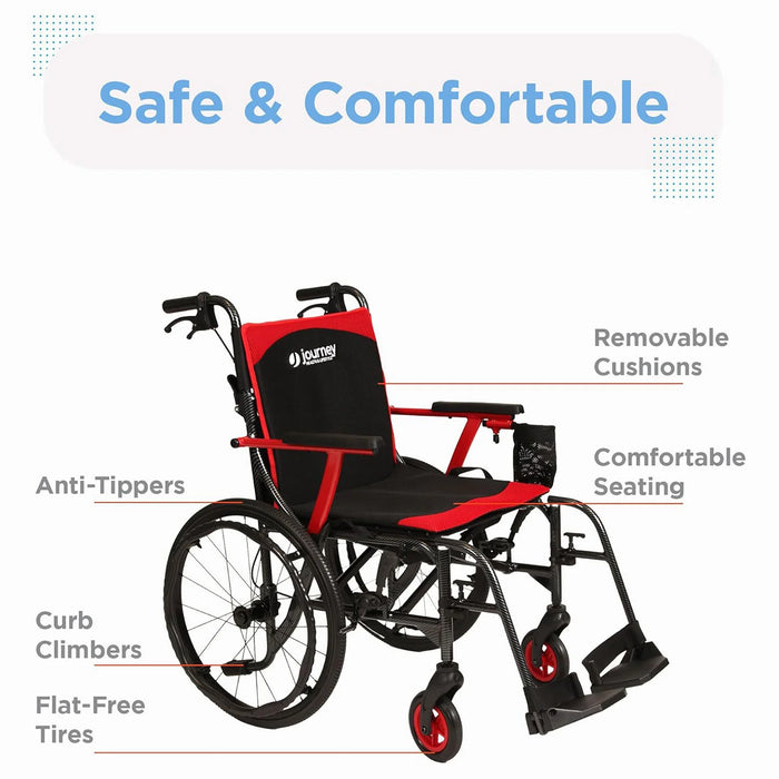 Journey Health & Lifestyle - So Lite C2 Super Lightweight Folding Wheelchair by Journey Health