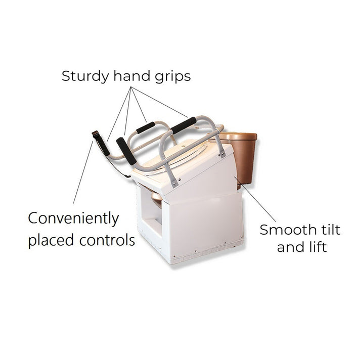 Throne Buttler - Powered Toilet Lift Chair with Heated Bidet Seat