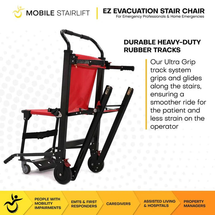 Mobile StairLift - EZ Evacuation Stair Chair, Lightweight Emergency Rescue Solution