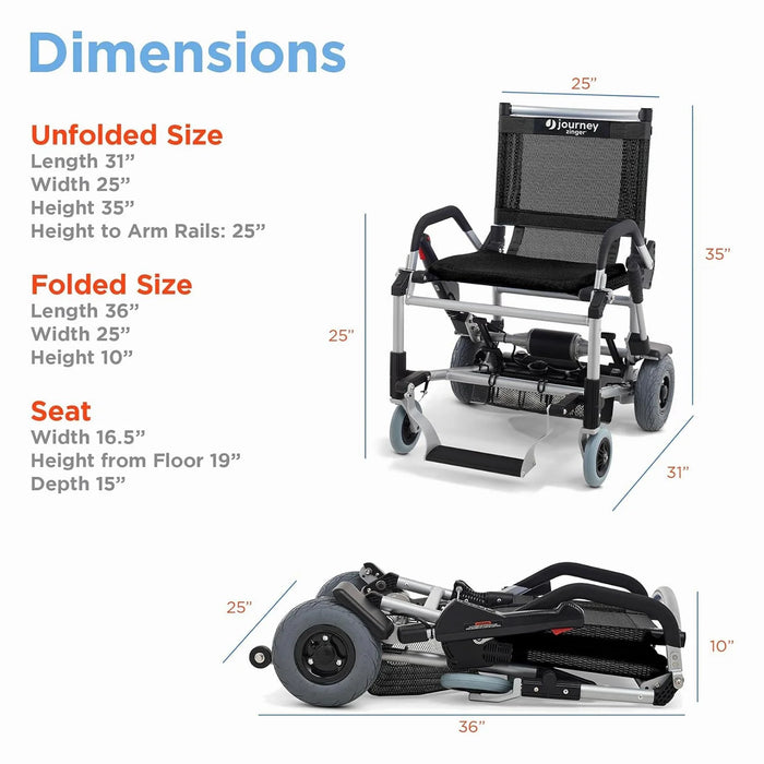 Journey Health & Lifestyle - Zinger Chair Foldable Power Mobility Device