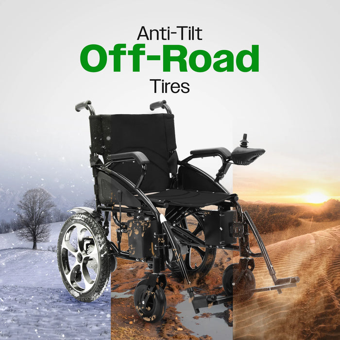 Culver Mobility - ARTEMIS Folding Lightweight Electric Wheelchairs 265lbs -500W- 13Miles