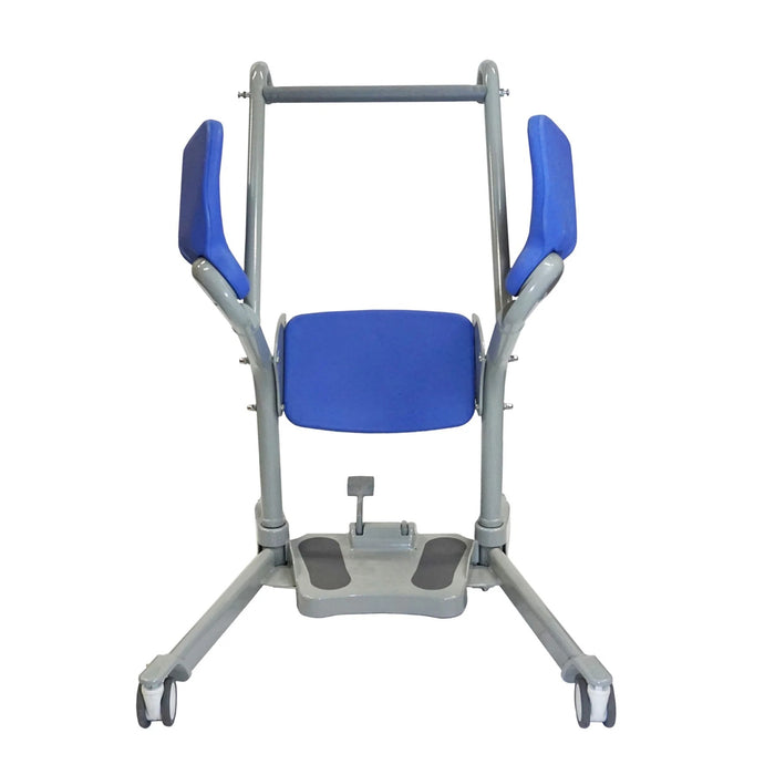 Mobile PatientLift - Ascend & Go Sit-to-Stand Lift – Ergonomic Patient Transfer Device with Pivoting Seat, Dual-Locking Wheels, and Supportive Handle for Safe and Comfortable Transfers