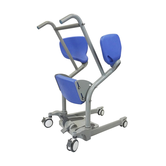 Mobile PatientLift - Ascend & Go Sit-to-Stand Lift – Ergonomic Patient Transfer Device with Pivoting Seat, Dual-Locking Wheels, and Supportive Handle for Safe and Comfortable Transfers