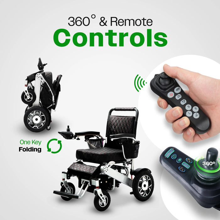 Culver Mobility - WOLF Folding Electric Wheelchair 330 lbs-500W-13 Miles