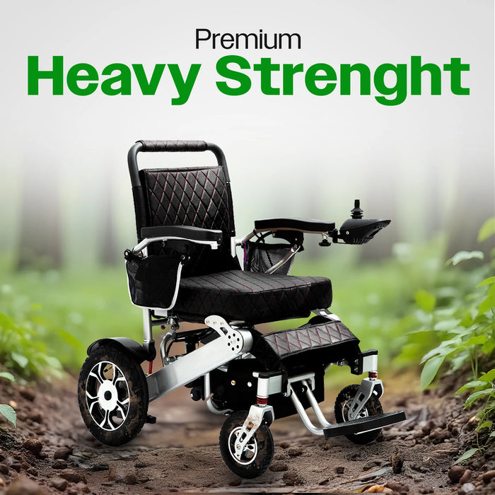 Culver Mobility - WOLF Folding Electric Wheelchair 330 lbs-500W-13 Miles