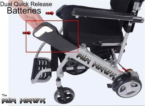 Discover Your Mobility - Air Hawk Foldable Electric Power Wheelchair