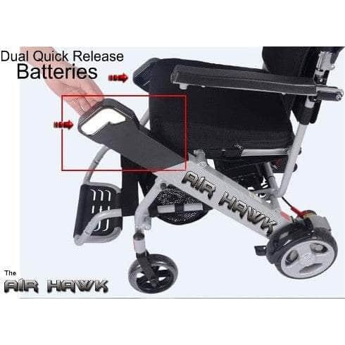 Discover Your Mobility - Air Hawk Foldable Electric Power Wheelchair