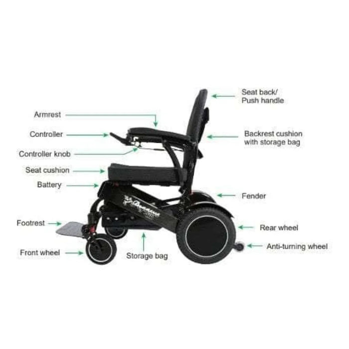 Discover Your Mobility - Pegasus Plus HD Bariatric Foldable Wheelchair