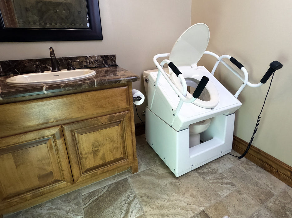 Throne Buttler - Powered Lift Toilet Chair Standard Toilet Seat